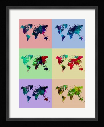 Framed World Map Print