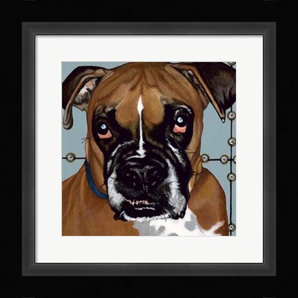 Framed Dlynn's Dogs - Rocco Print