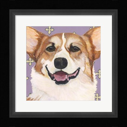 Framed Dlynn's Dogs - Teddy Print