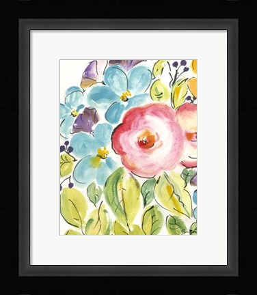 Framed Flower Delight II Print