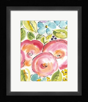Framed Flower Delight III Print