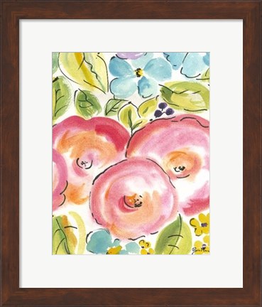 Framed Flower Delight III Print