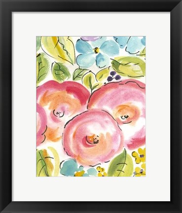 Framed Flower Delight III Print
