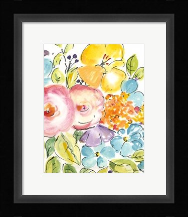 Framed Flower Delight IV Print