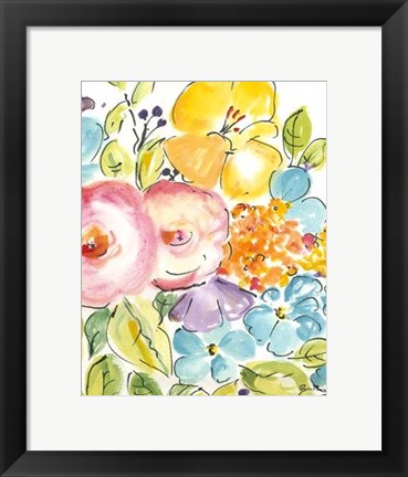Framed Flower Delight IV Print