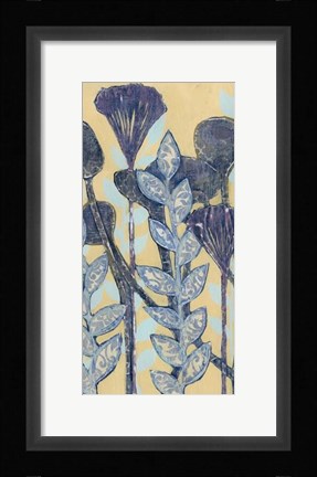 Framed Chromatic Floral Mix II Print