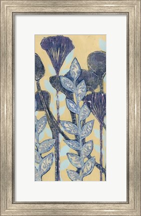 Framed Chromatic Floral Mix II Print