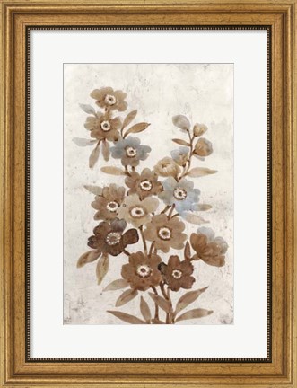 Framed Wildflower Branch I Print