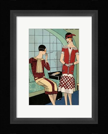 Framed Vintage Couture VIII Print