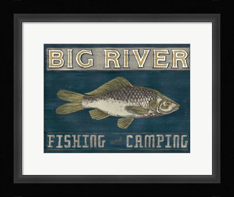 Framed Lodge Sign I Print