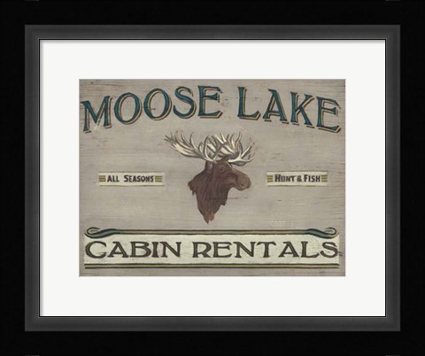 Framed Lodge Sign IV Print