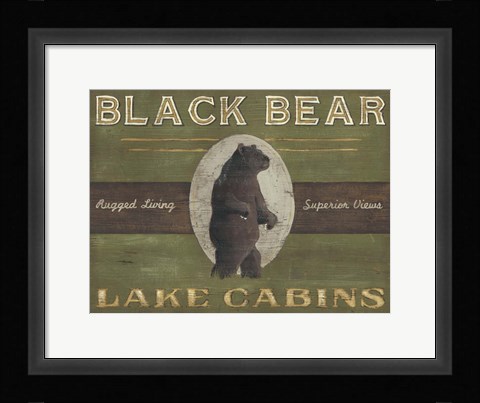 Framed Lodge Sign V Print