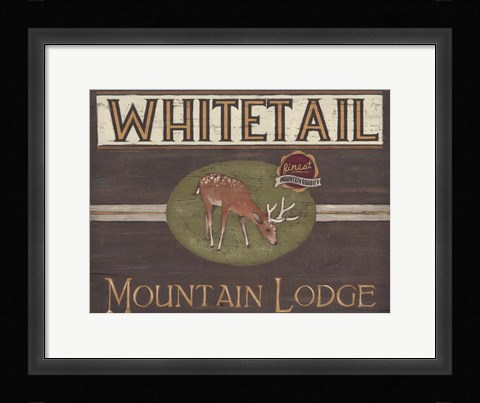 Framed Lodge Sign VI Print