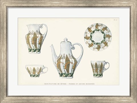 Framed Sevres Porcelain Collection III Print