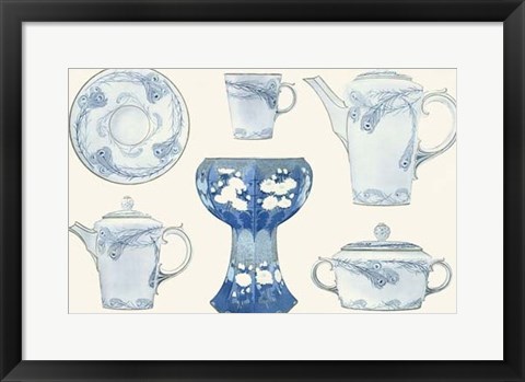 Framed Sevres Porcelain Collection IV Print