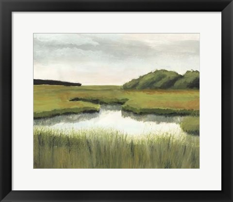Framed Marsh Landscapes II Print