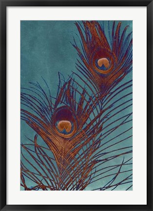 Framed Luxe Plumes II Print