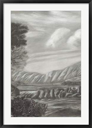 Framed Classical Landscape Triptych II Print