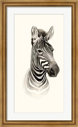 Framed Safari Portrait I Print