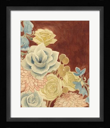Framed Sunkissed Bouquet II Print