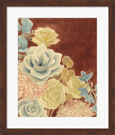 Framed Sunkissed Bouquet II Print