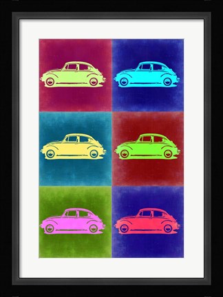 Framed VW Beetle Pop Art 2 Print