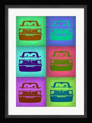 Framed BMW 2002 Pop Art 2 Print