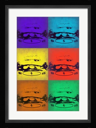 Framed Ferrari Front Pop Art 3 Print