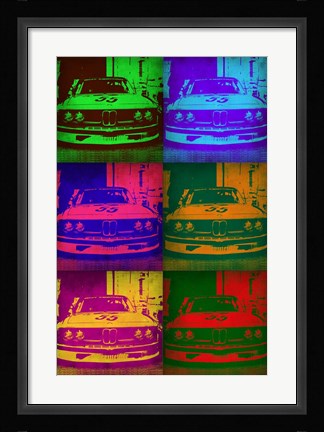 Framed BMW Front Pop Art 1 Print