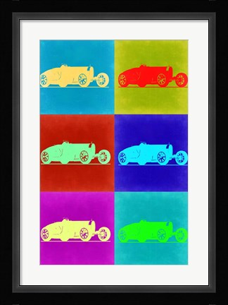 Framed Bugatti Pop Art 2 Print