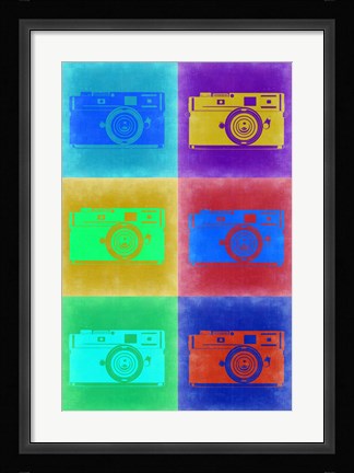 Framed Camera Pop Art 2 Print