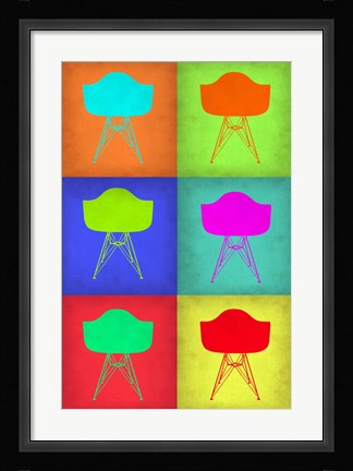 Framed Eames Chair Pop Art 2 Print