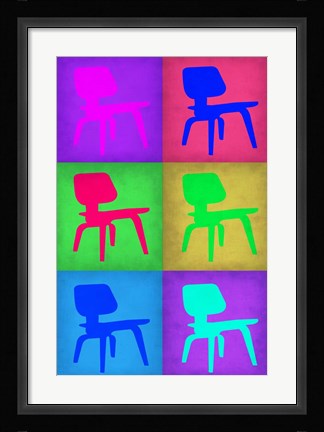 Framed Eames Chair Pop Art 5 Print