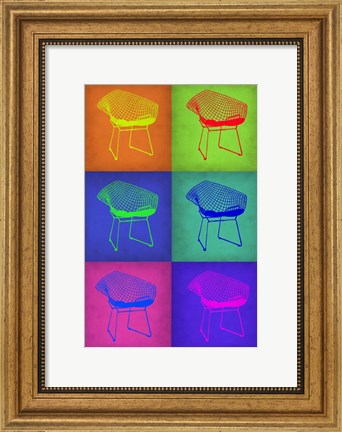 Framed Brickel Chair Pop Art 1 Print