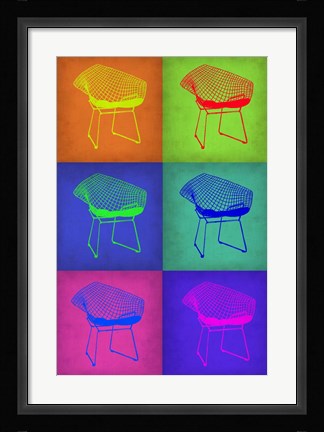Framed Brickel Chair Pop Art 1 Print