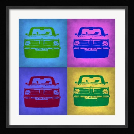 Framed BMW 2002 Pop Art 3 Print