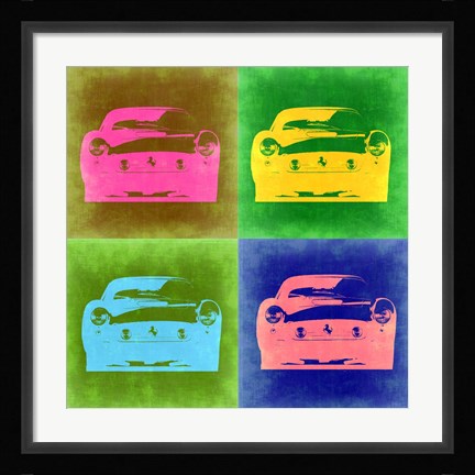 Framed Ferrari Pop Art 3 Print