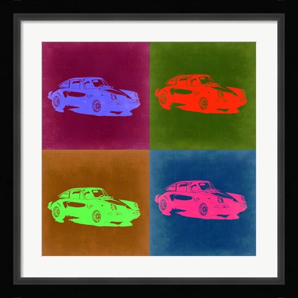 Framed Porsche Pop Art 3 Print