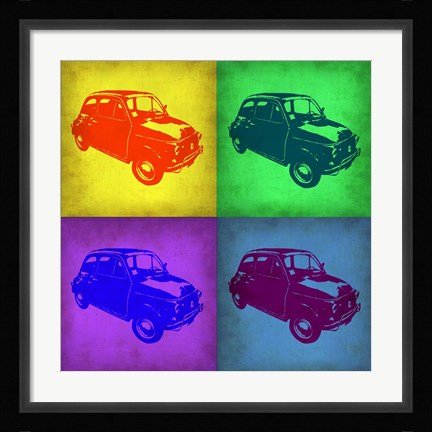 Framed Fiat 500 Pop Art 1 Print
