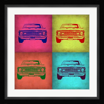 Framed Chevy Camaro Pop Art 1 Print