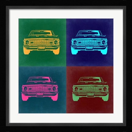 Framed Chevy Camaro Pop Art 2 Print