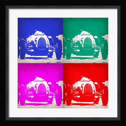 Framed Audi Autounion Pop Art 1 Print