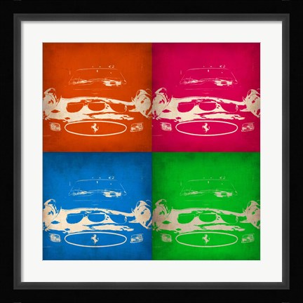 Framed Ferrari Front Pop Art 1 Print