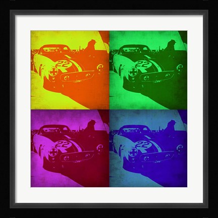 Framed Racing Ferrari Pop Art 1 Print
