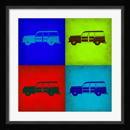 Framed Ford Woody Pop Art 1 Print