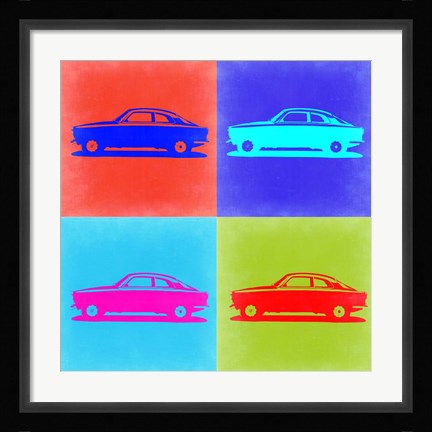 Framed Alfa Romeo Gulia Pop Art 2 Print