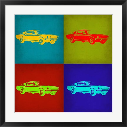 Framed Ford Mustang Pop Art 1 Print