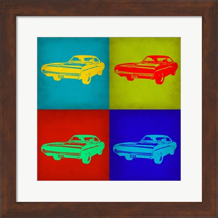 Framed Dodge Charger Pop Art 1 Print