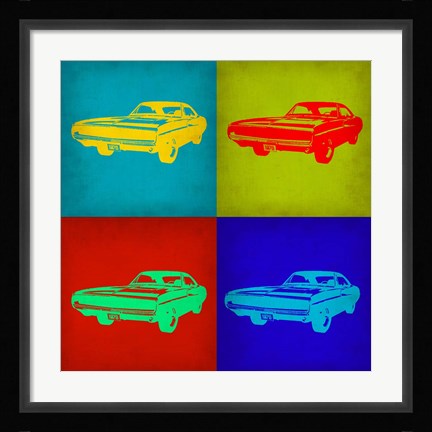 Framed Dodge Charger Pop Art 1 Print