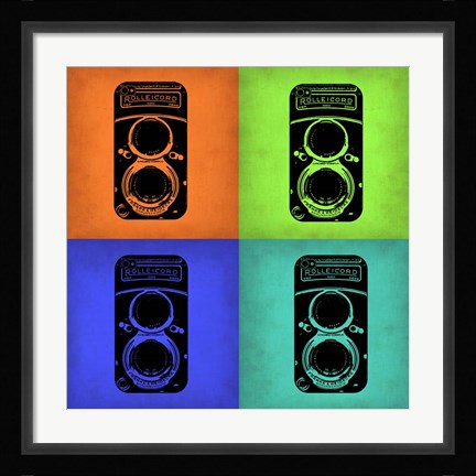 Framed Vintage Camera Pop Art 1 Print